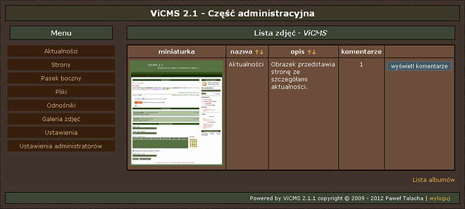Lista skomentowanych zdjęć